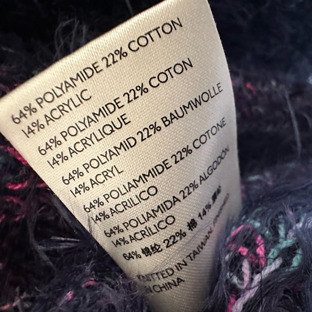 EUC💙Free People Gelato Sweater XS Oversized Blue - Picture 9 of 9
